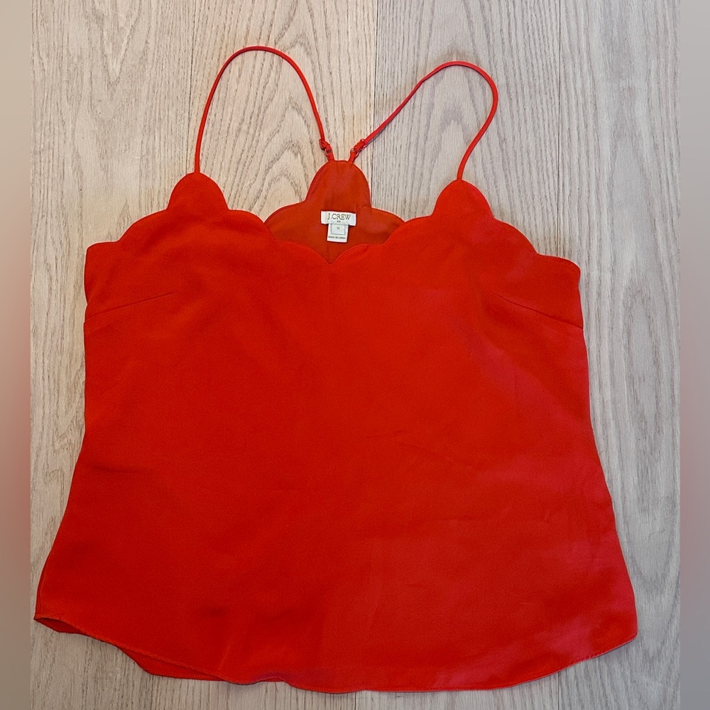 J. Crew Red Sleeveless Camisole Top, US 12, Large